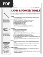 Toolbox Talks Hand and Portable Power Tools English