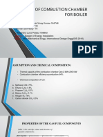 Design of Combustion Chamber For Boiler: Submitted by