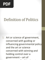 Definition of Politics