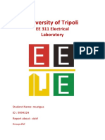 University of Tripoli: EE 311 Electrical Laboratory
