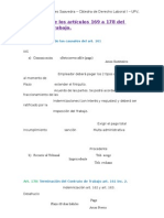 Estructura de Los Artículos 169 A 178 Del Código Del Trabajo