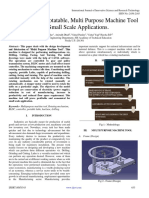 Fabrication of Rotatable Multi Purpose Machine Tool For Small Scale Applications