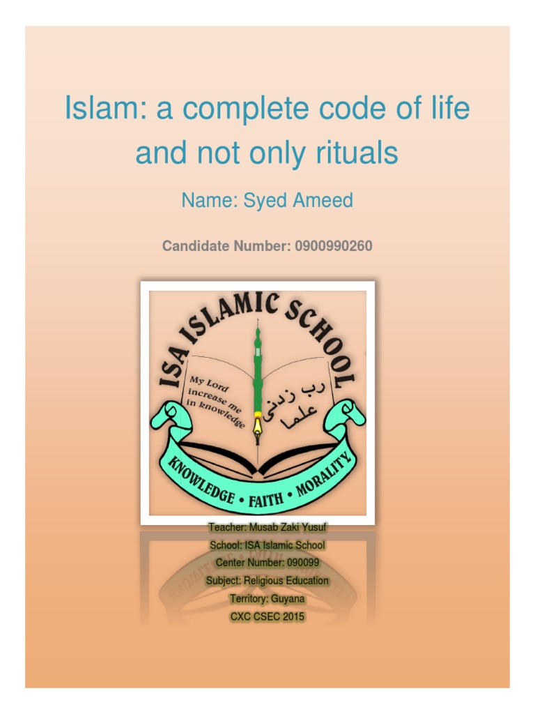 islam a complete code of life essay 500 words