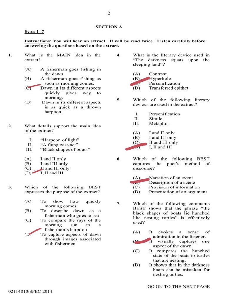 Comm p1 Specimen Paper PDF | PDF