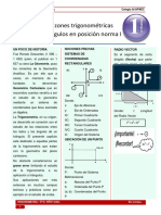 Razones trigonométricas de ángulos en posición normal