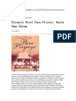 Sinopsis Novel para Priyayi