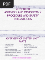 Disassembling System Unit Procedure and Safety Precautions