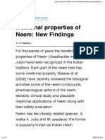 Medicinal Properties of Neem: New Findings