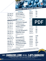 Chargers 2010 Schedule