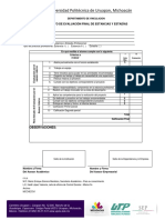 Fupvin-est-12 Formato de Evaluación Final