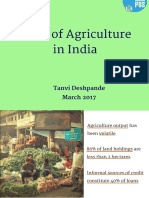 PRS _ State of Agriculture in India