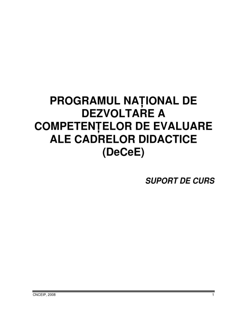 Curs Decee | PDF
