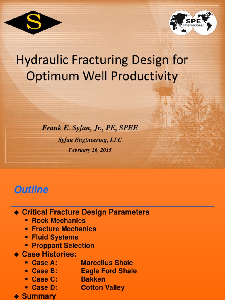 Hydraulic Fracturing Design For Optimum Well PDF Petroleum Reservoir Hydraulic Fracturing