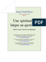 Une Spiritualite Laique PDF