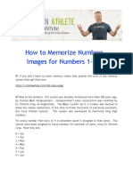 How to Memorize Numbers with Images for Numbers 1-1000