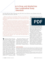 Health disparities in drug and alcohol disorders after youth detention