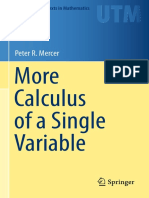 Mercer P - More Calculus For A Single Variable