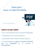 Algunas Ideas para Hacer Un Spot de Radio