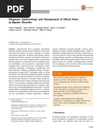 Diagnosis, Epidemiology and Management of Mixed States in Bipolar Disorder
