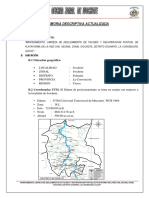 Memoria Descriptiva Actualizada