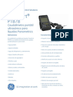 GE PT878 Spanish Datasheet