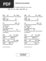 Producto de Su Decisión-Chords
