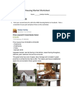 housing market worksheet