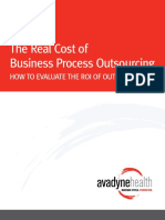 2013-10--07-Avadyne Health Real Cost of Business Process Outsourcing