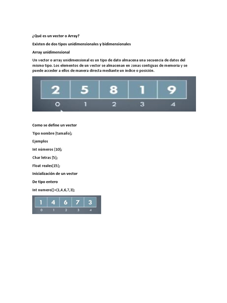 Vectores y matrices en c++