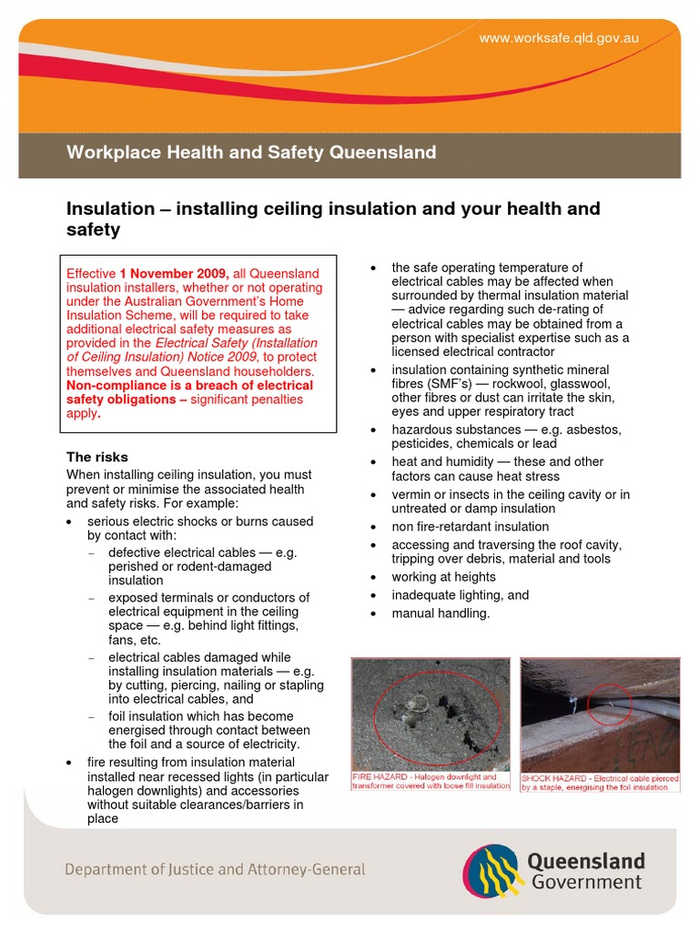 Es Alert Insulation Installing | PDF | Electrical Wiring | Building ...