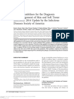IDSA Guideline Practice Guidelines for the Diagnosis and Management of Skin and Soft Tissue Infections 2014 Update by the Infectious Diseases Society of America