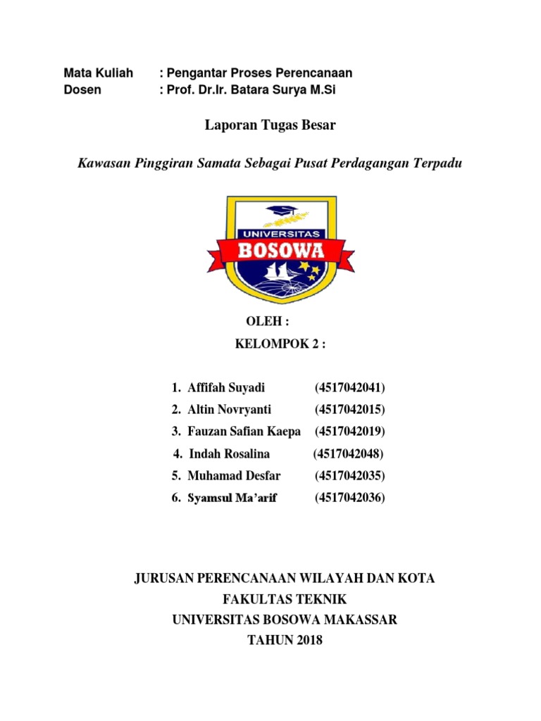 Pusat Perdagangan Samata | PDF