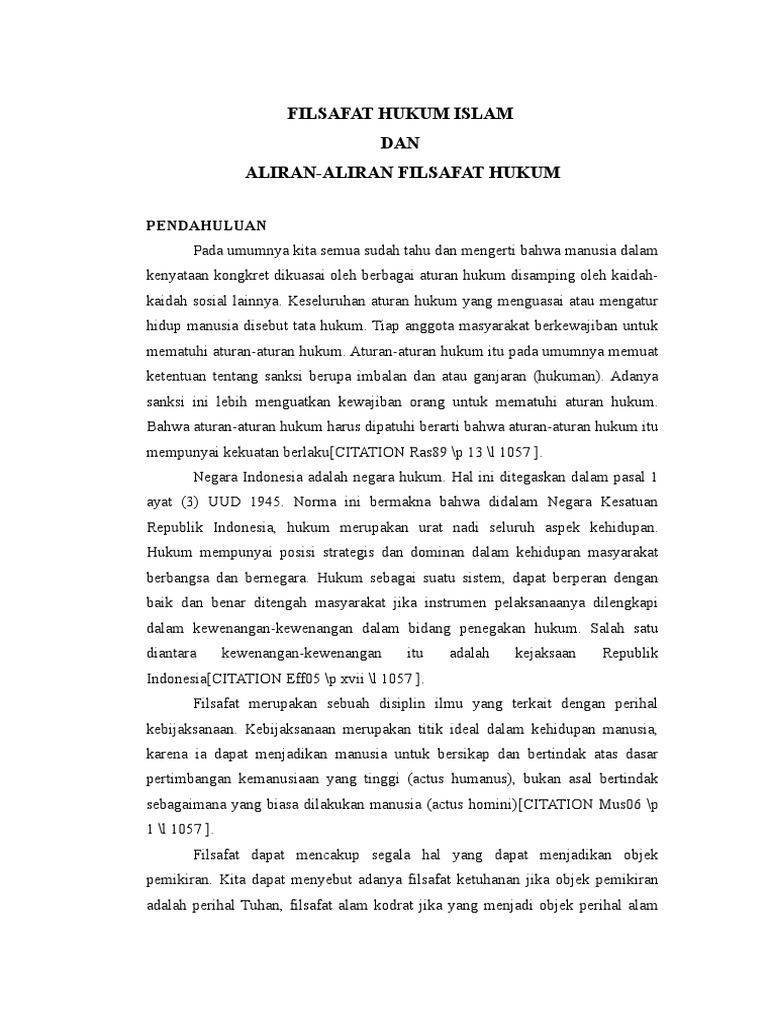Makalah Filsafat Hukum Islam