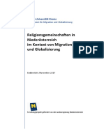 Endbericht Religioese Gemeinschaften in Niederoesterreich