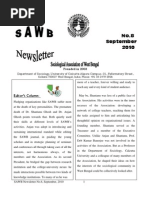 SAWB Newsletter 8 Sept 2010