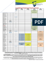 2018 primary and early childhood professional practice calendar