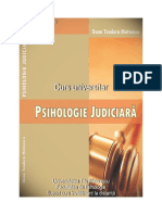 Psihologie Judiciara Curs Oana Teodora Mateescu