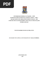 Spanglish - Nova Língua Novo Dialeto Ou Variação Híbrida (TCC Vicente - Versão Impressa)