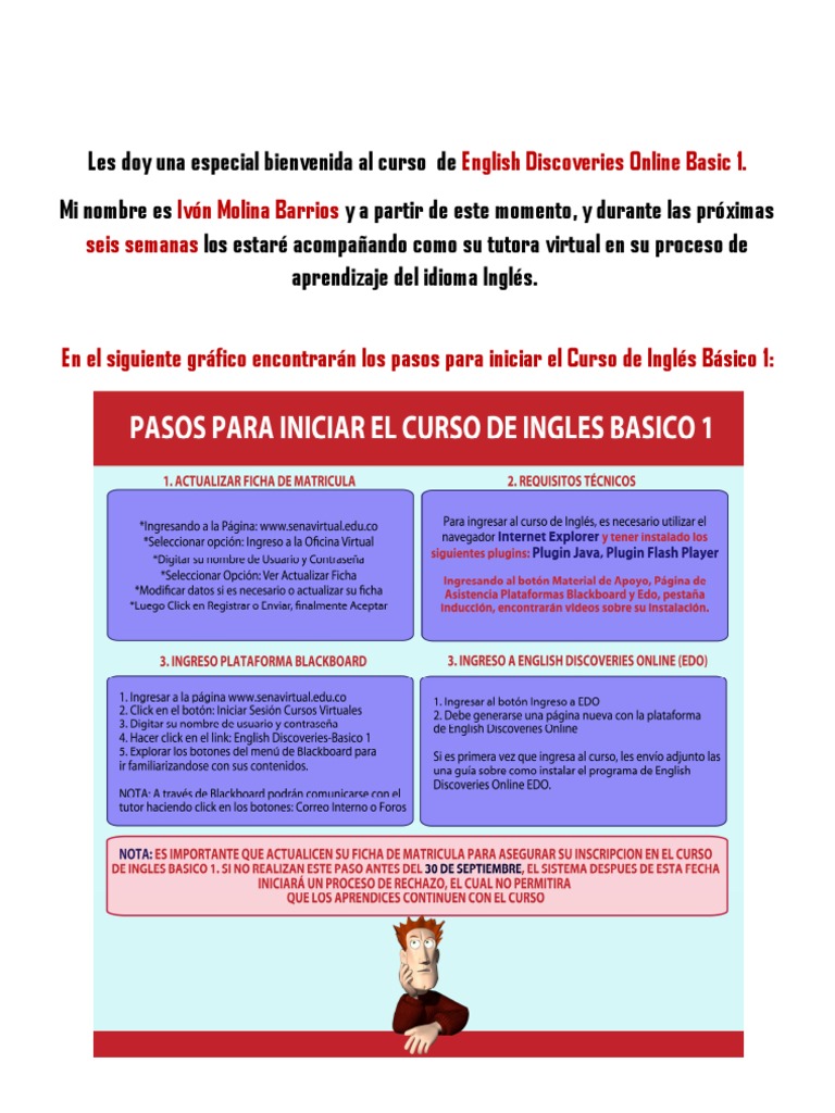 Bienvenida Ingles Basico 1 PDF | PDF | Foro de Internet | Internet
