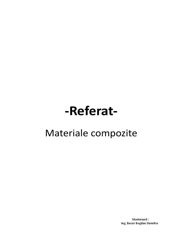 Structura Materialelor Compozite | PDF