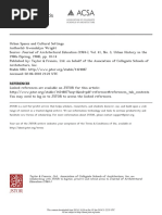 On Urban space and urban history 
