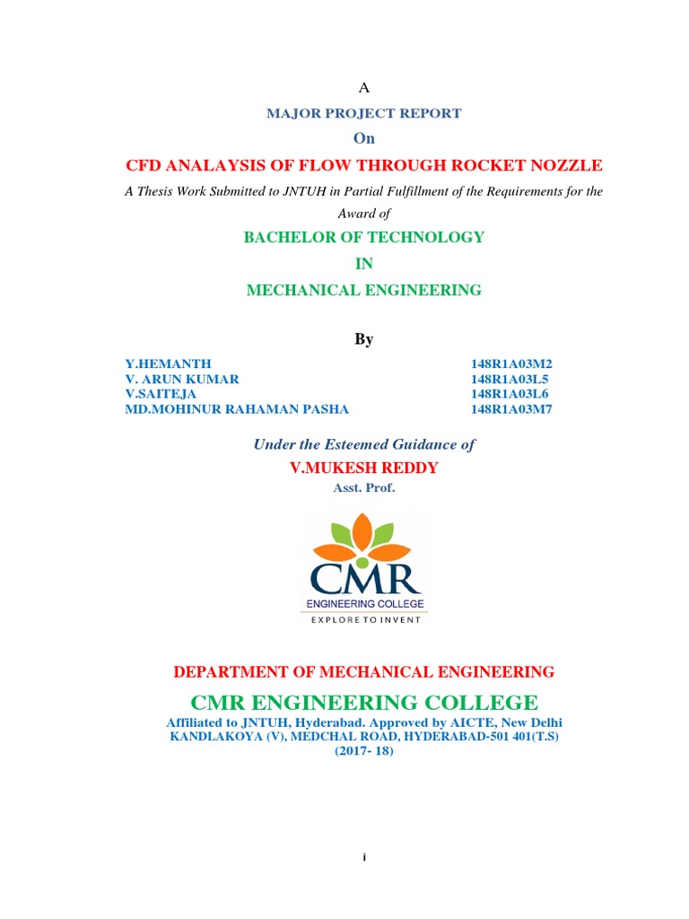CFD Analysis of Rocket Nozzle Flow | PDF | Nozzle | Rocket Engine