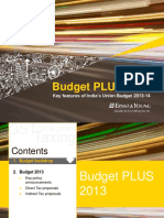Budget PLUS 2013