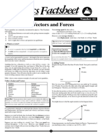 Physics Factsheet Vectors and Forces