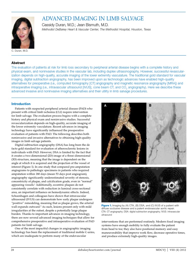 Advanced Imaging for Limb Salvage | PDF | Atheroma | Angiography