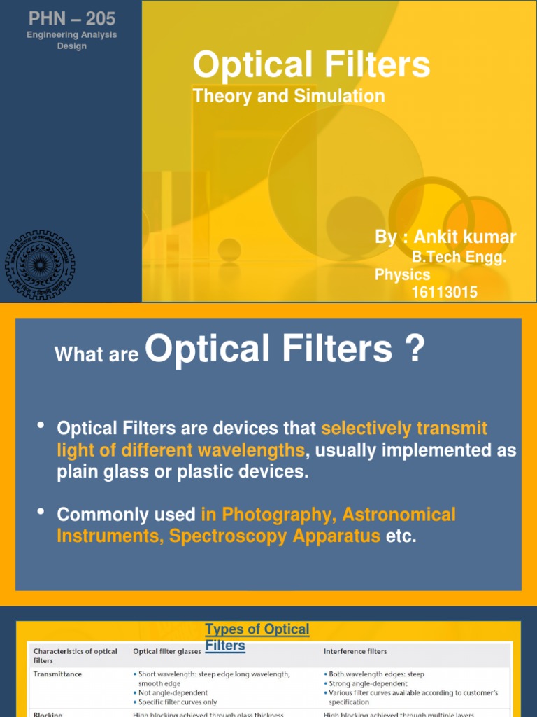 Optical Filters PDF