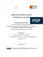 Evaluación Programa "Formación  y  Empoderamiento  de  mujeres  populares  y diversas para la Construcción de nuevas ciudadanías en Colombia, Perú, Ecuador y Brasil”, 