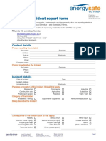 Electrical Incident Form