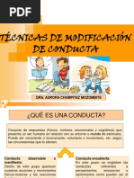 Técnicas de Modificación de Conducta