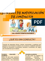 Técnicas de Modificación de Conducta